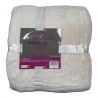 Plain solid flannel+sherpa 150x200