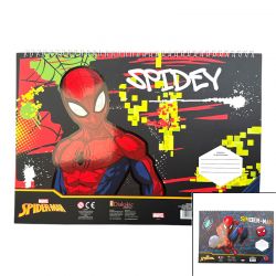 Bloc de dessin avec pochoir Spiderman