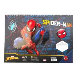 Bloc de dessin avec pochoir Spiderman
