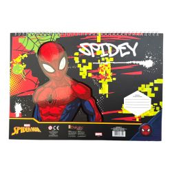 Bloc de dessin avec pochoir Spiderman
