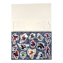 Bloc de dessin avec pochoir Spiderman