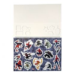 Bloc de dessin avec pochoir Spiderman