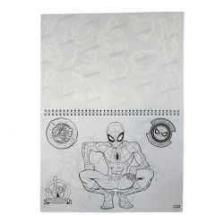 Bloc de dessin avec pochoir Spiderman