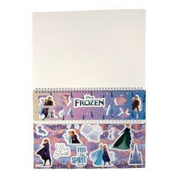 Bloc de dessin avec pochoir La Reine des neiges