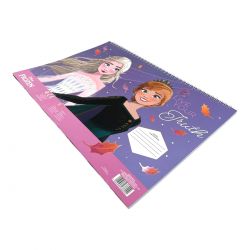 Bloc de dessin avec pochoir La Reine des neiges