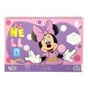 Bloc de dessin avec pochoir Minnie