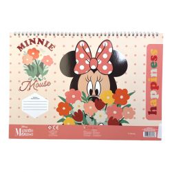 Bloc de dessin avec pochoir Minnie