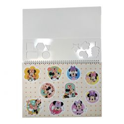 Bloc de dessin avec pochoir Minnie