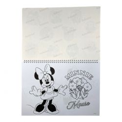 Bloc de dessin avec pochoir Minnie