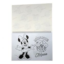 Bloc de dessin avec pochoir Minnie