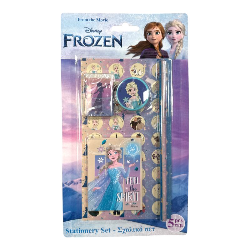 Set de papeterie 5 pièces La Reine des Neiges