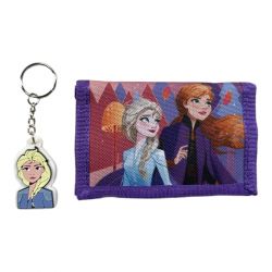 Coffret portefeuille et porte-clés La Reine des neiges