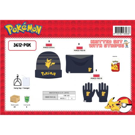 Bonnet gant Pokemon