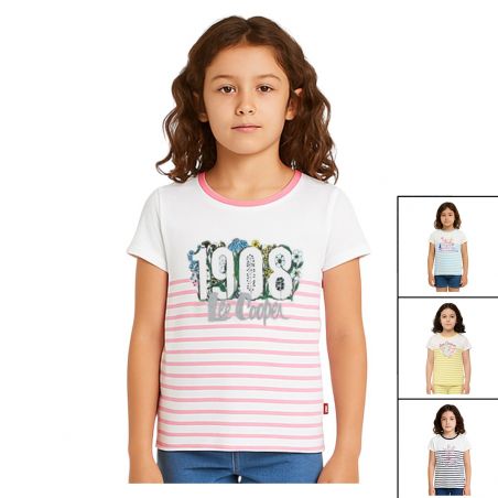 T-shirt manches courtes fille Lee Cooper T-shirt manches courtes fille Lee Cooper