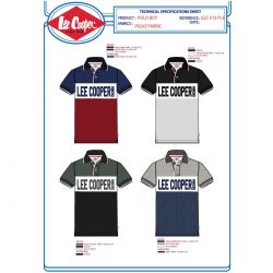 Polo manches courtes Garcon Lee Cooper