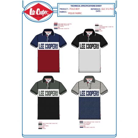 Polo manches courtes Garcon Lee Cooper Polo manches courtes Garcon Lee Cooper
