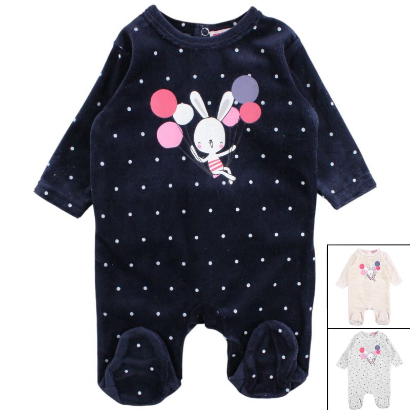 Grenouillère bébé fille Tom Kids 1-24M