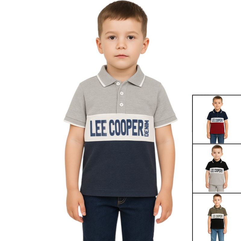 Polo manches courtes Garcon Lee Cooper