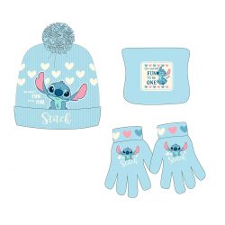 Bonnet gants snood Lilo et Stitch