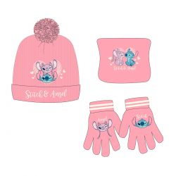 Bonnet gants snood Lilo et Stitch
