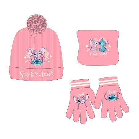Bonnet gants snood Lilo et Stitch