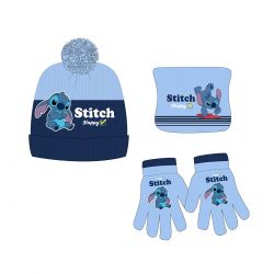 Bonnet gants snood Lilo et Stitch garcon