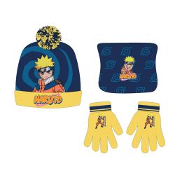 Bonnet gants snood Naruto garcon