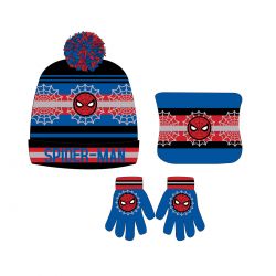 Bonnet gants snood Spiderman garcon