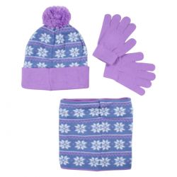 Bonnet gants snood La Reine des neiges fille