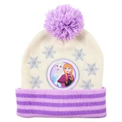 Bonnet avec pompon La Reine des neiges fille