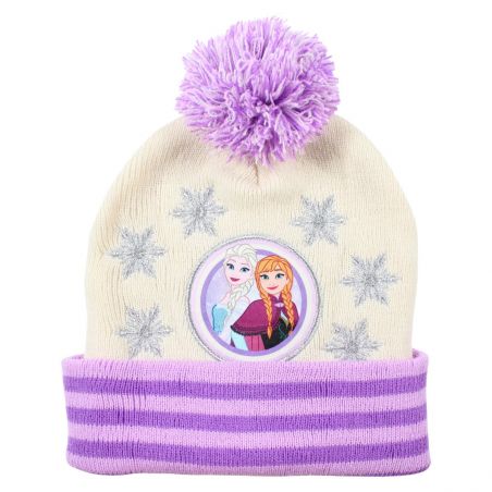 Bonnet avec pompon La Reine des neiges fille