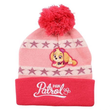 Bonnet avec pompon Paw patrol fille