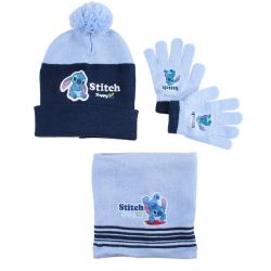 Bonnet gants snood Lilo et Stitch garcon