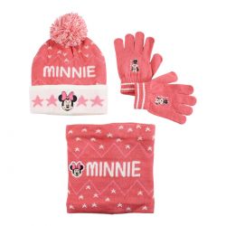 Bonnet gants snood Minnie fille