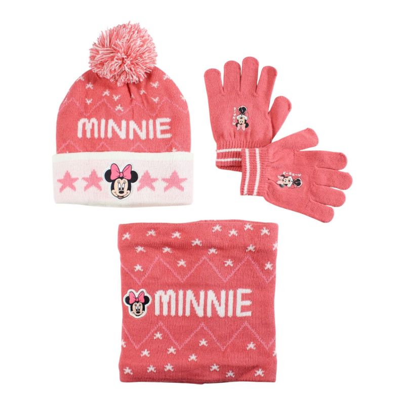 Bonnet gants snood Minnie fille
