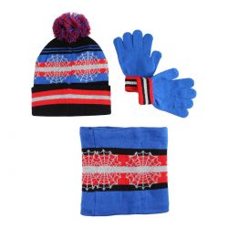 Bonnet gants snood Spiderman garcon