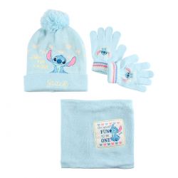 Bonnet gants snood Lilo et Stitch fille