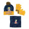 Bonnet gants snood Naruto garcon