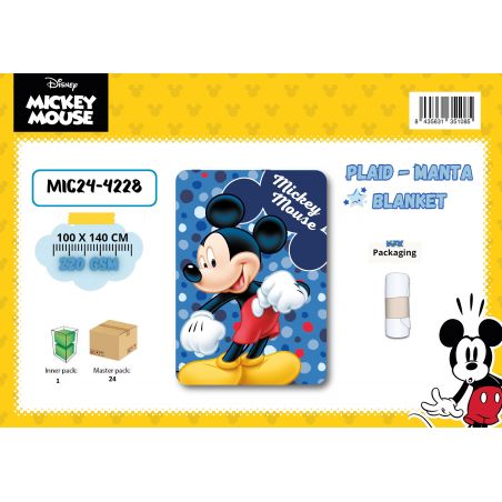 Plaid Polaire Mickey