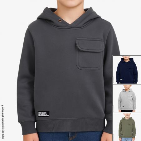 Sweat à capuche garçon Lee Cooper