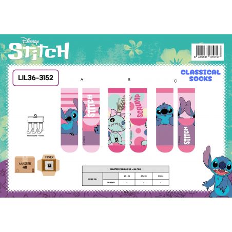 Lot de 2 chaussettes Lilo et Stitch