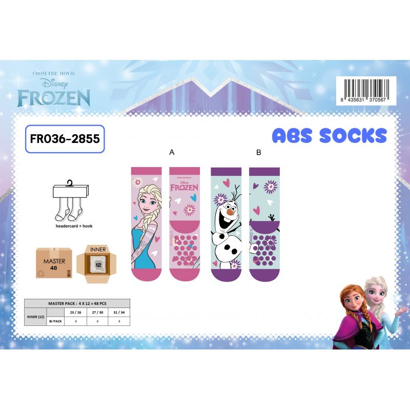 Lot de 2 chaussettes La Reine des Neiges