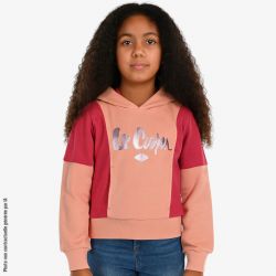 Sweat à capuche fille Lee Cooper