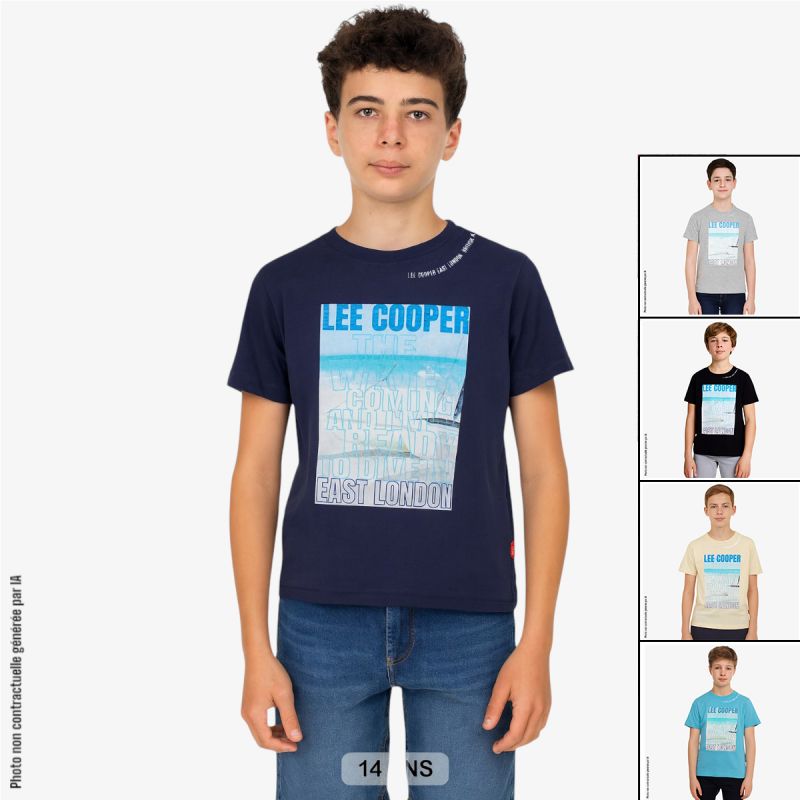 T-shirt manches courtes garcon Lee Cooper