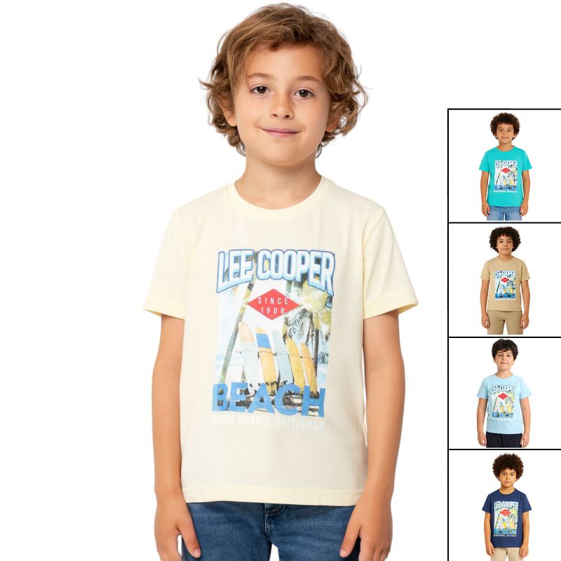 T-shirt manches courtes garcon Lee Cooper