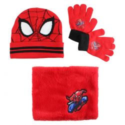 Bonnet gants snood Spiderman garcon