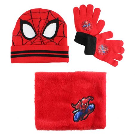 Bonnet gants snood Spiderman garcon