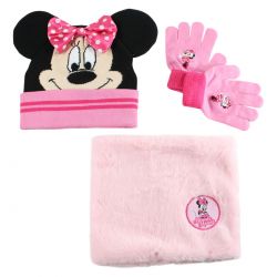 Bonnet gants snood Minnie fille
