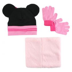 Bonnet gants snood Minnie fille