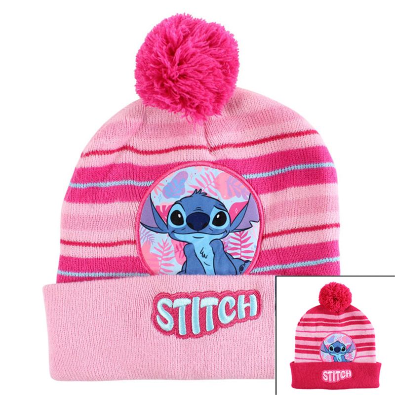 Bonnet avec pompon Lilo et Stitch fille
